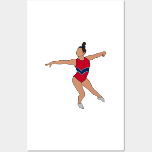 Sunisa Lee Gymnastics Drawing Posters and Art